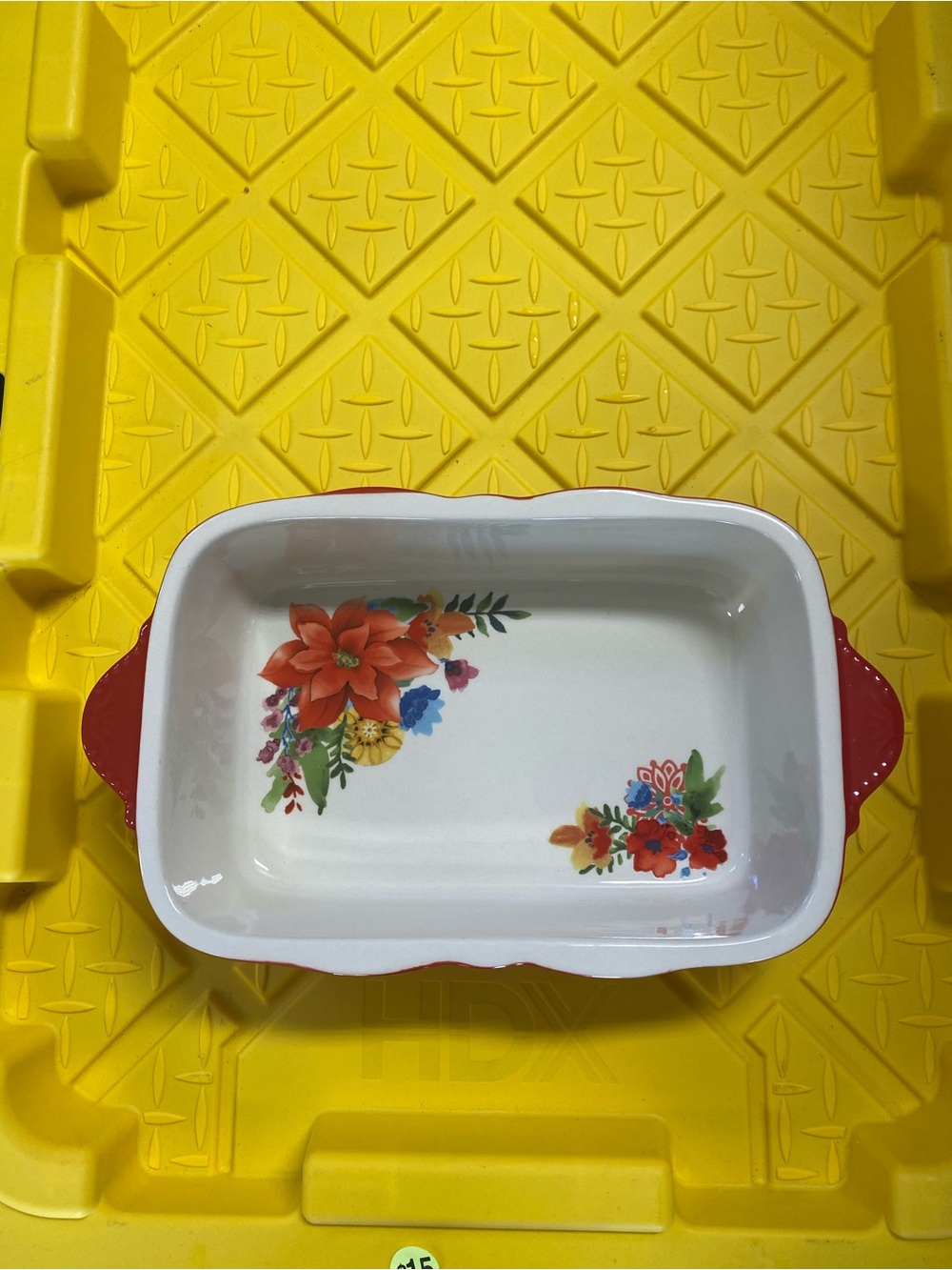 The Pioneer Woman Stoneware Red  Merry Meadows Rectangular Casserole Dish